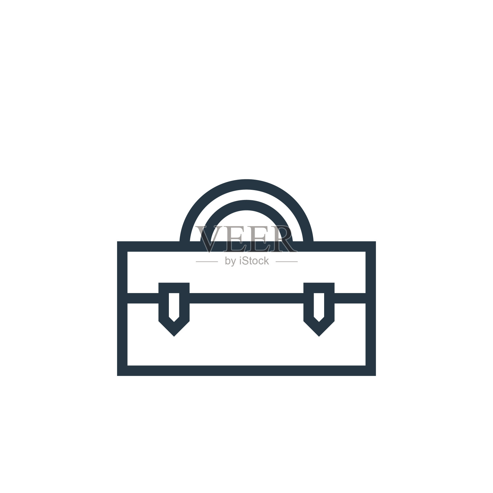 案例图标矢量从业务概念。细线插图的情况可编辑的笔触。Case linear sign for use on web and mobile apps, logo, print media..图标素材