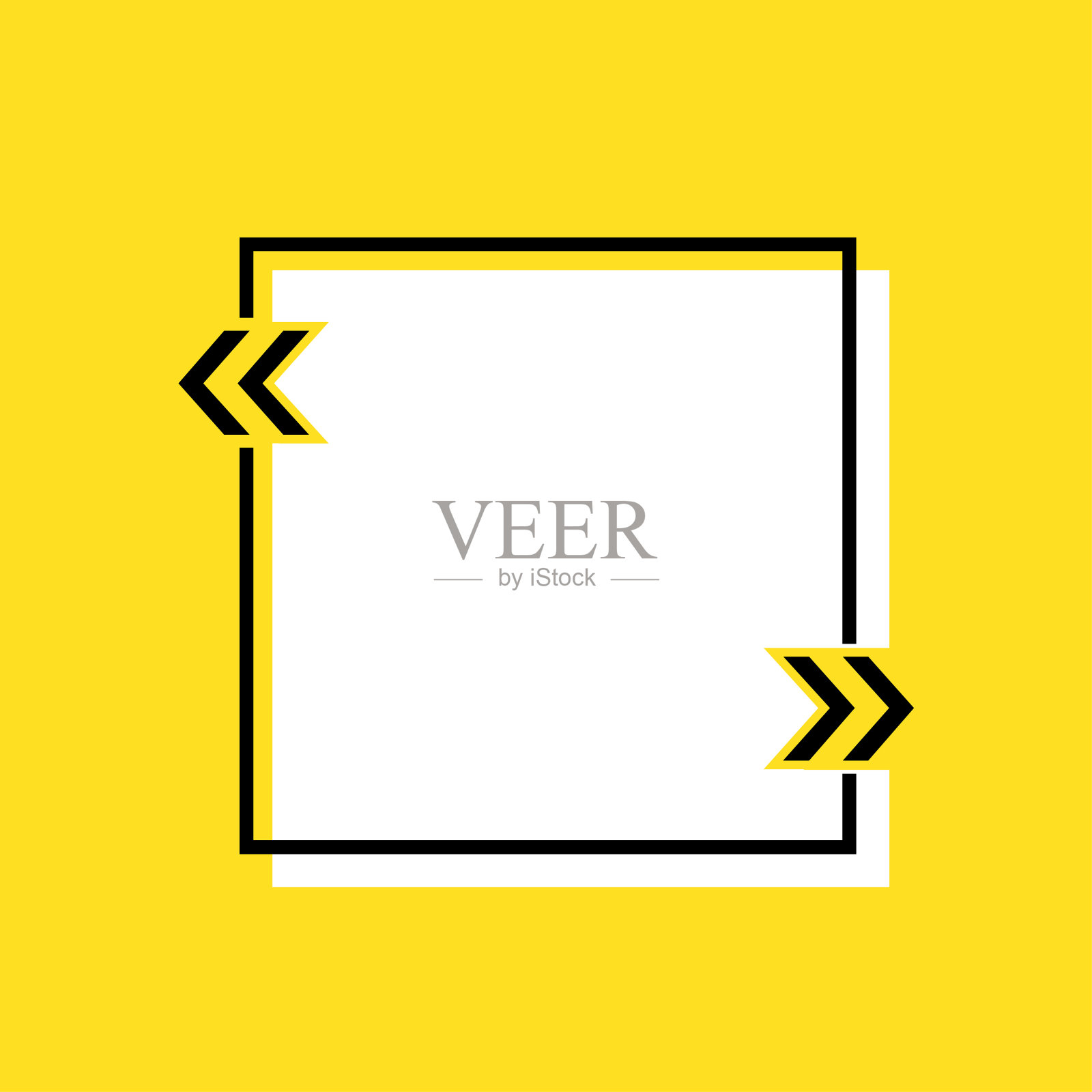 报价卡在黄色背景。文本的矢量背景设计元素图片