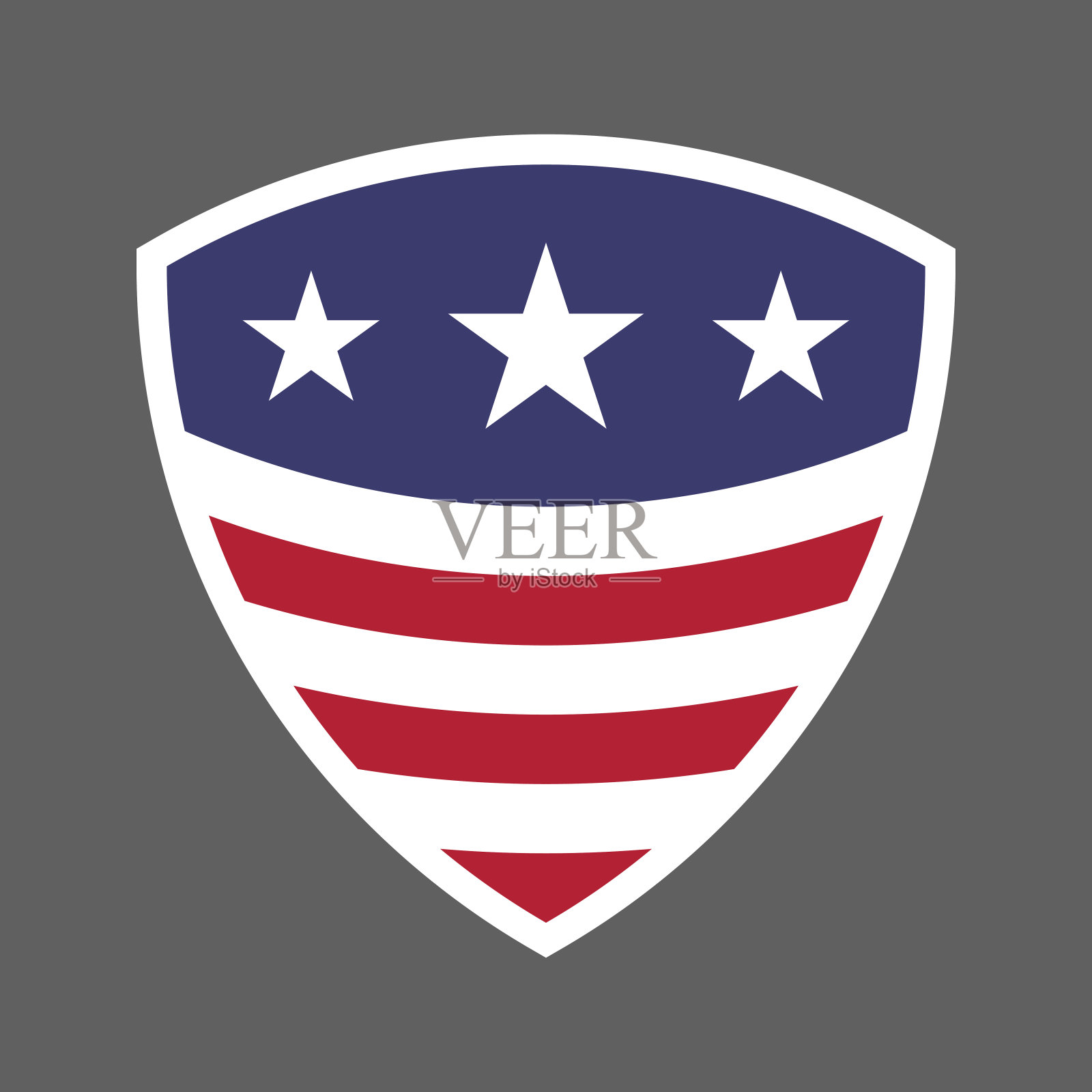 美国国旗盾牌图标Logo设计元素图片