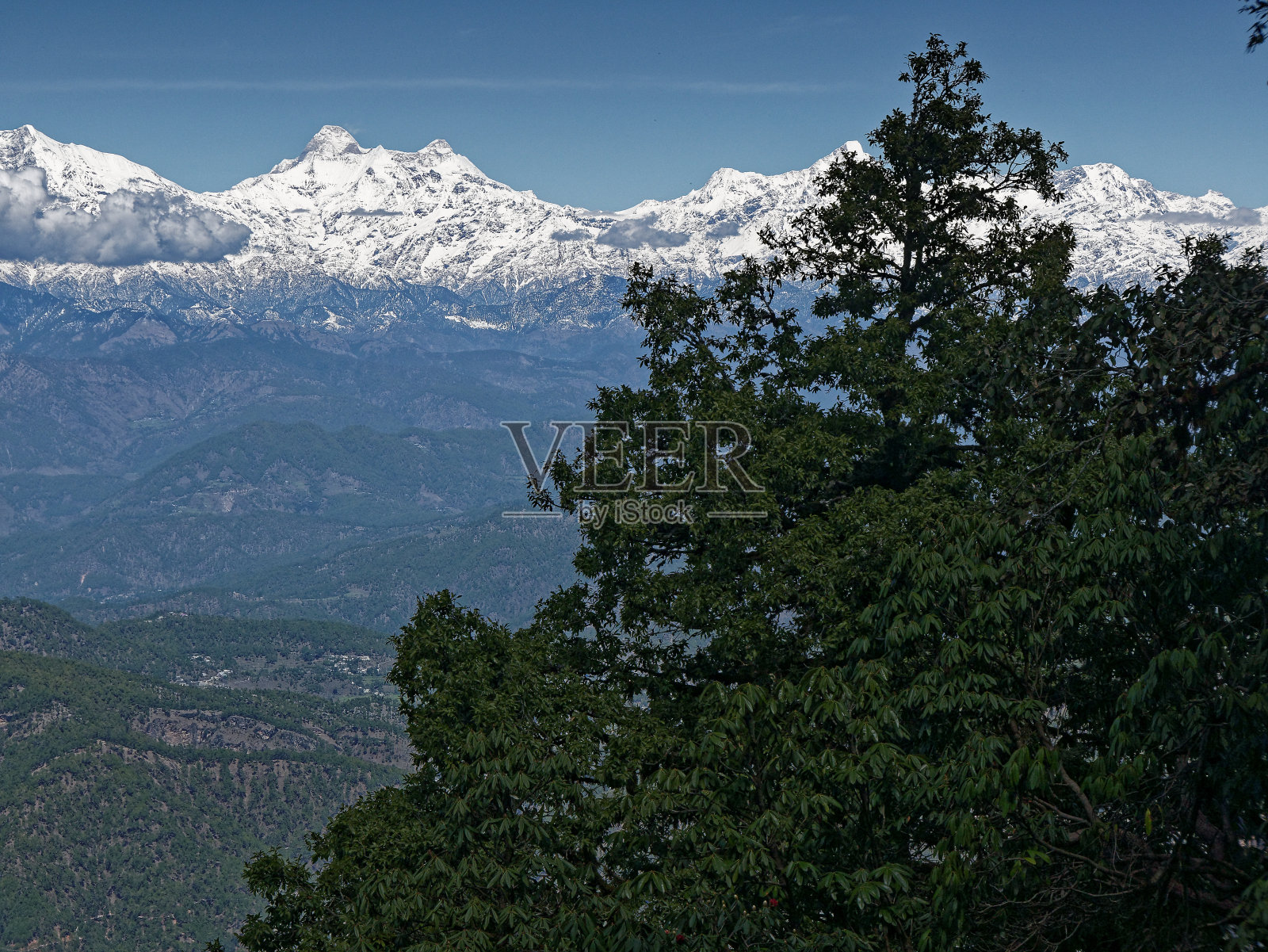 喜马拉雅山的Snoy山峰照片摄影图片