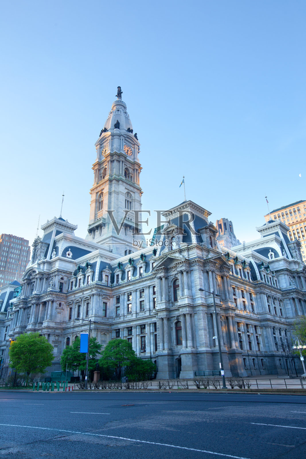 费城市中心市政厅照片摄影图片