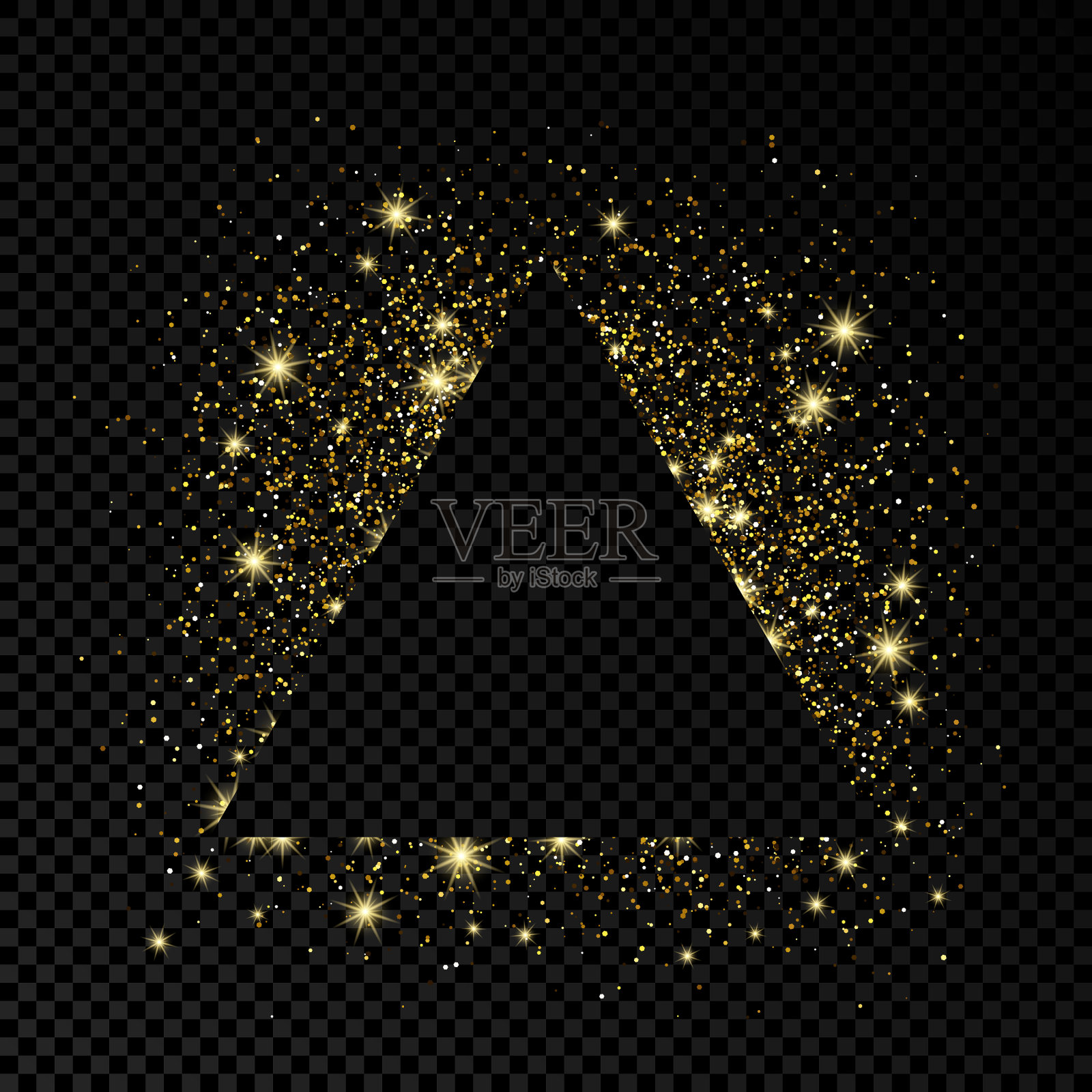 贺卡与金色闪光的背景插画图片素材