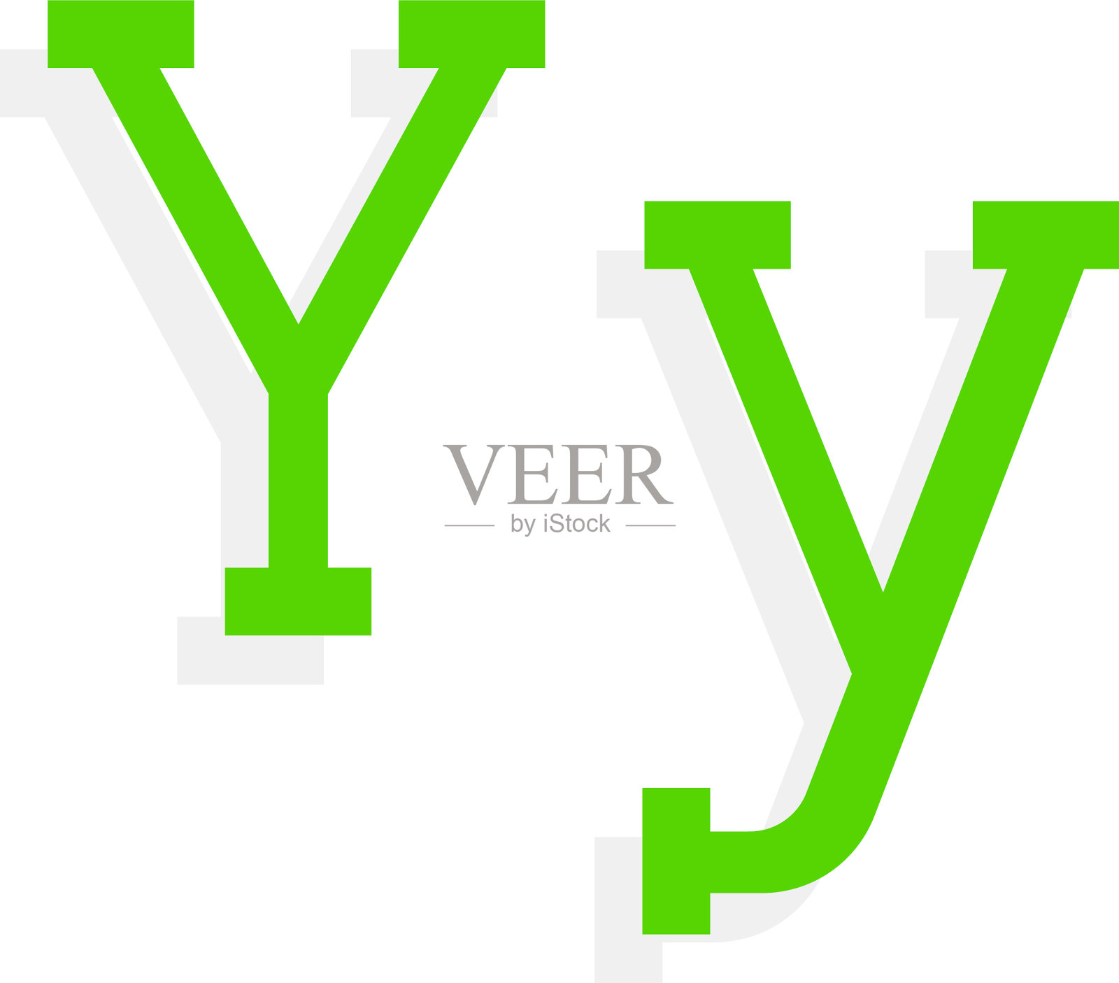 水管字母y插画图片素材