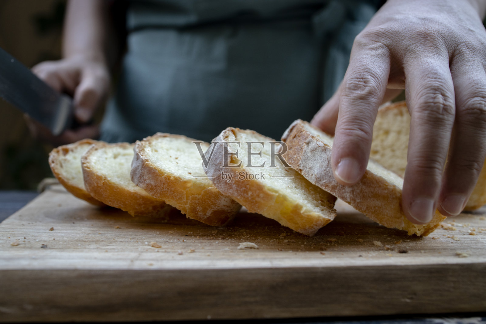 自制面包片照片摄影图片