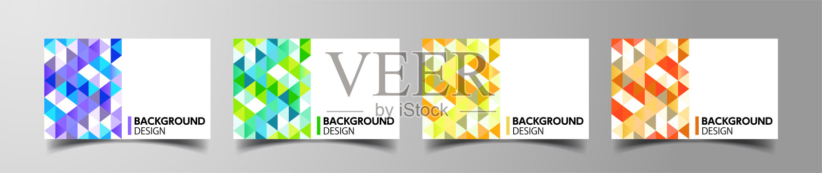 三角形抽象背景设计，形状图案设计，卡片模板设计插画图片素材