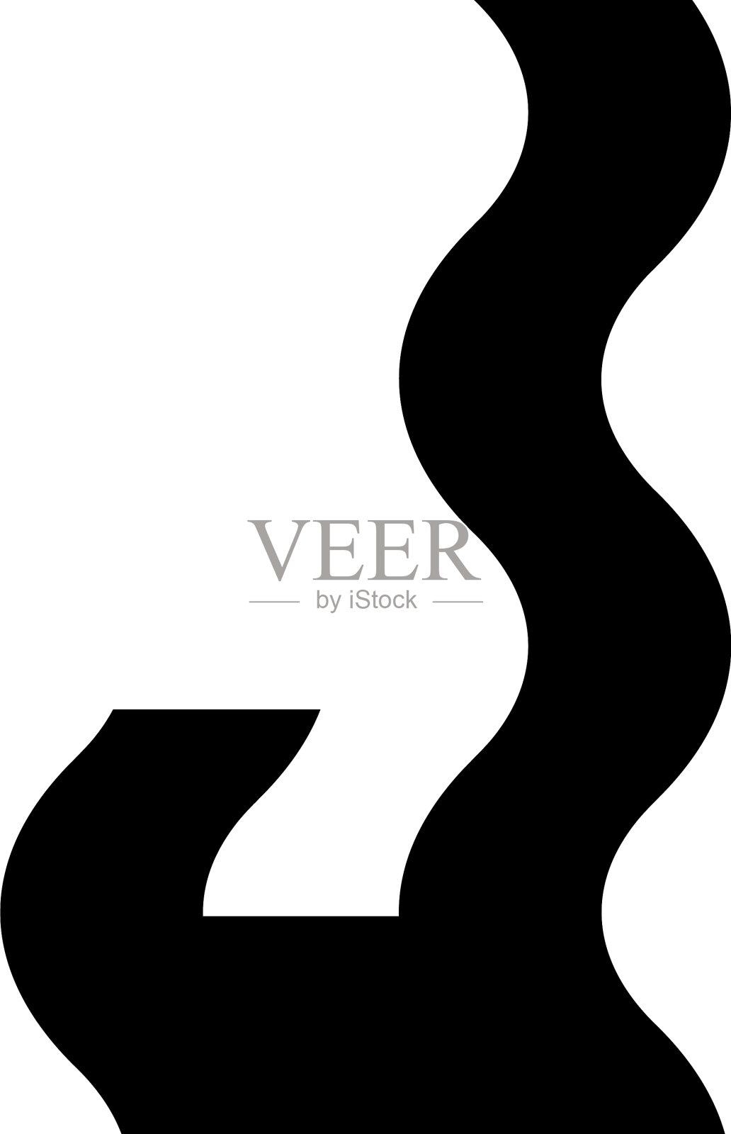 波浪热标志字母j插画图片素材