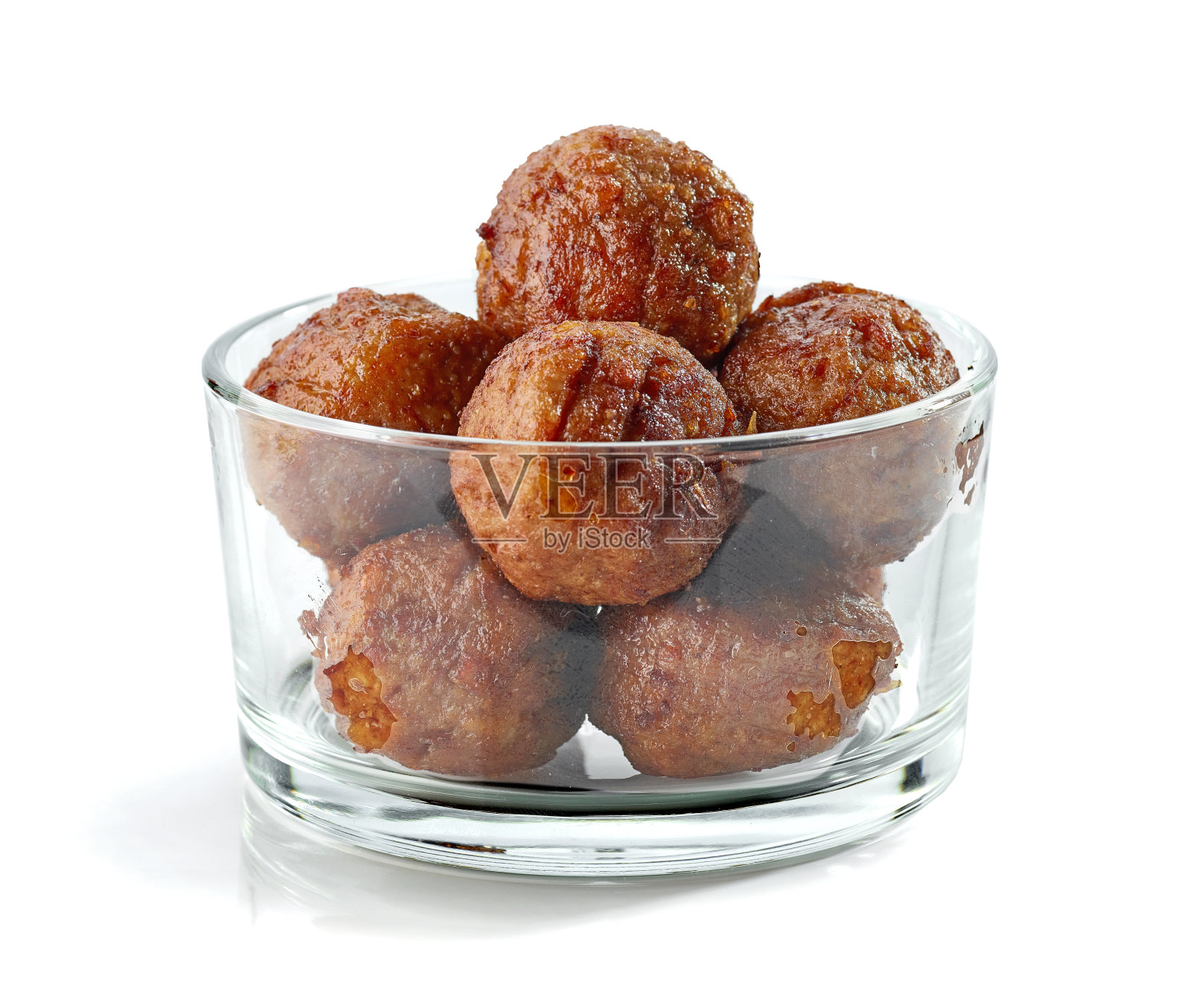 油炸无肉植物球孤立在白色背景照片摄影图片