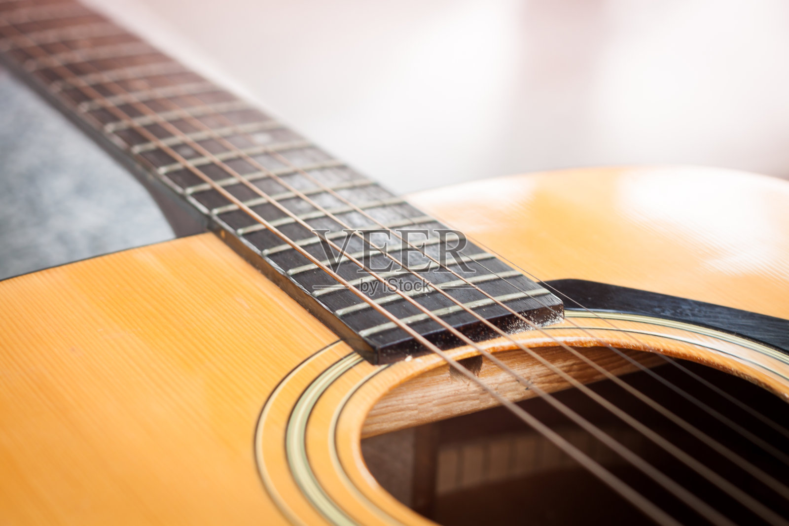 近距离的吉他细节照片摄影图片