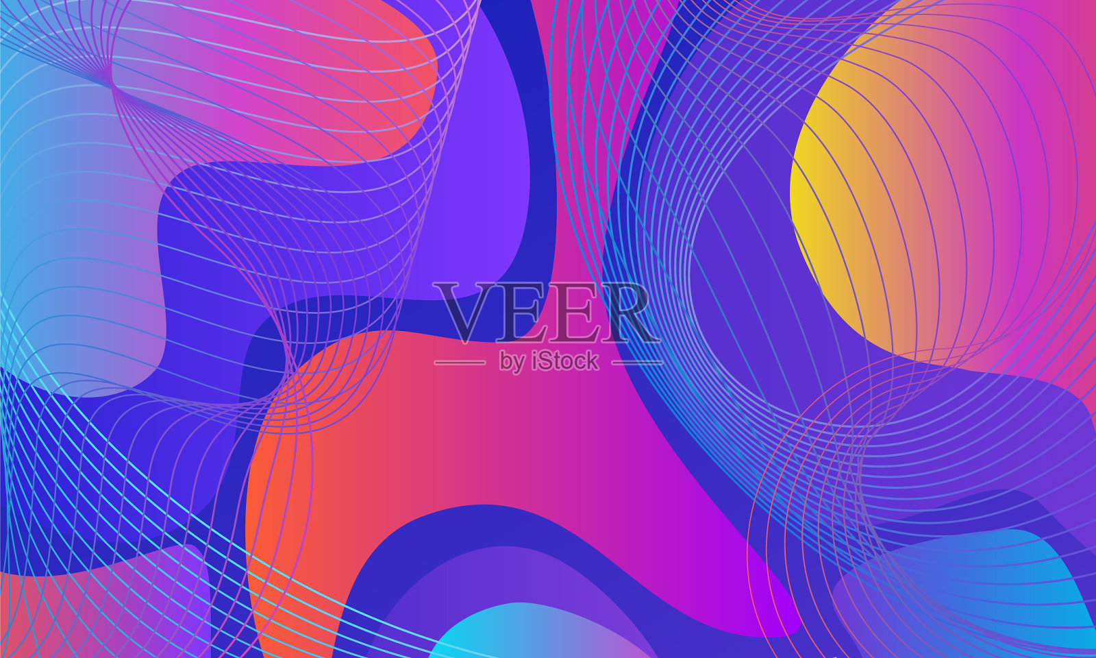 现代流体抽象背景溢价插画图片素材