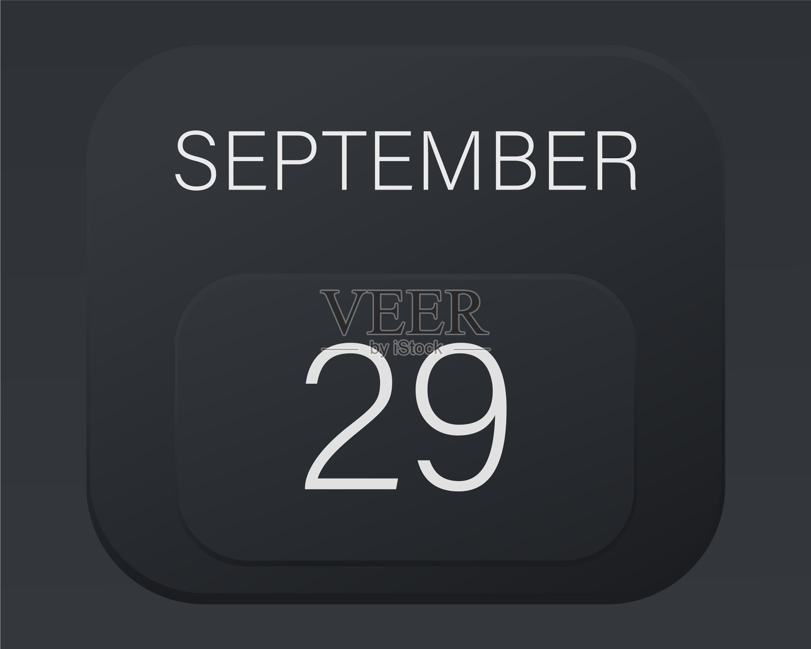 设计日历2021年在时尚的黑色风格插画图片素材