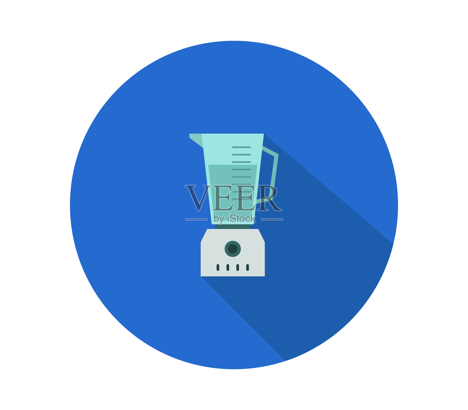 搅拌机图标在白色的背景插画图片素材