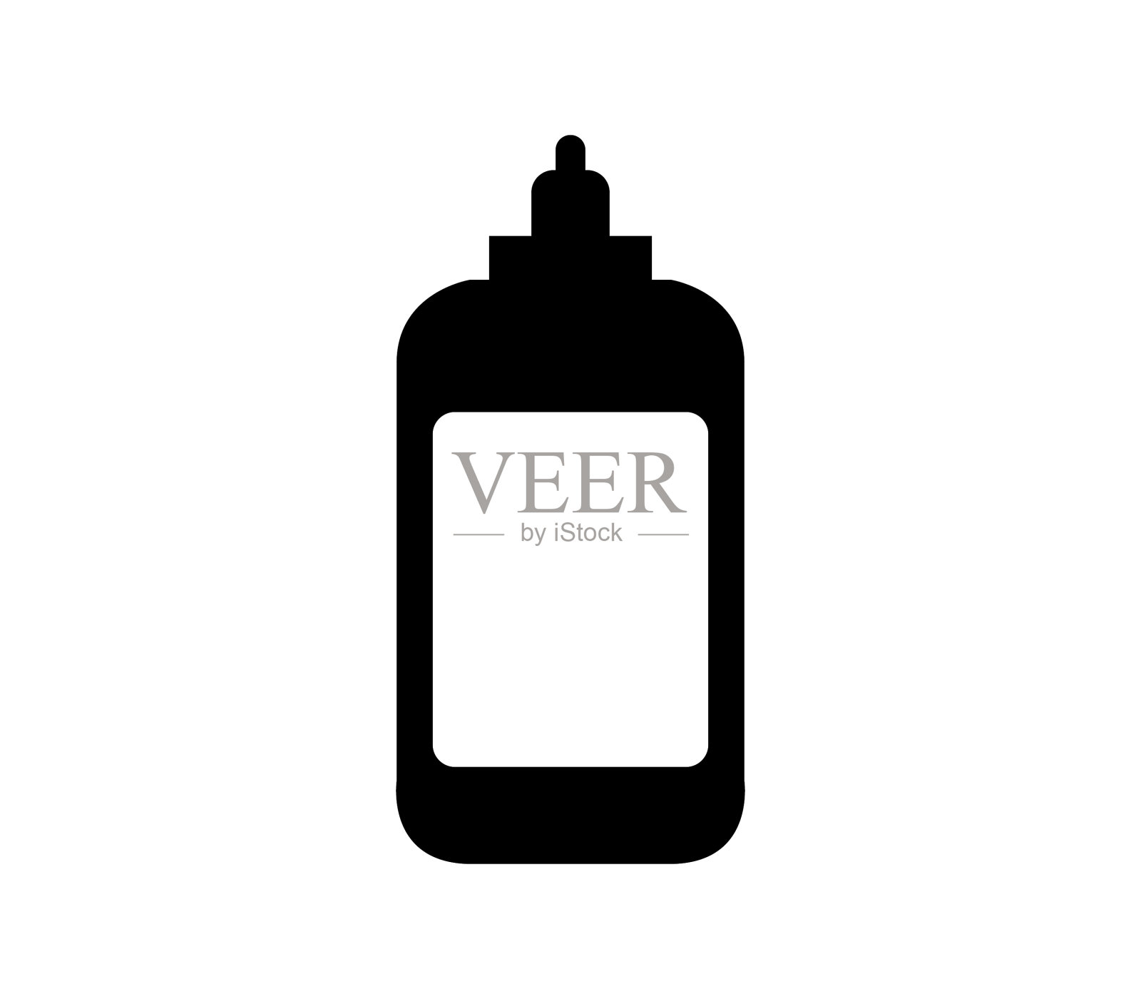 将图标粘在白色背景上插画图片素材