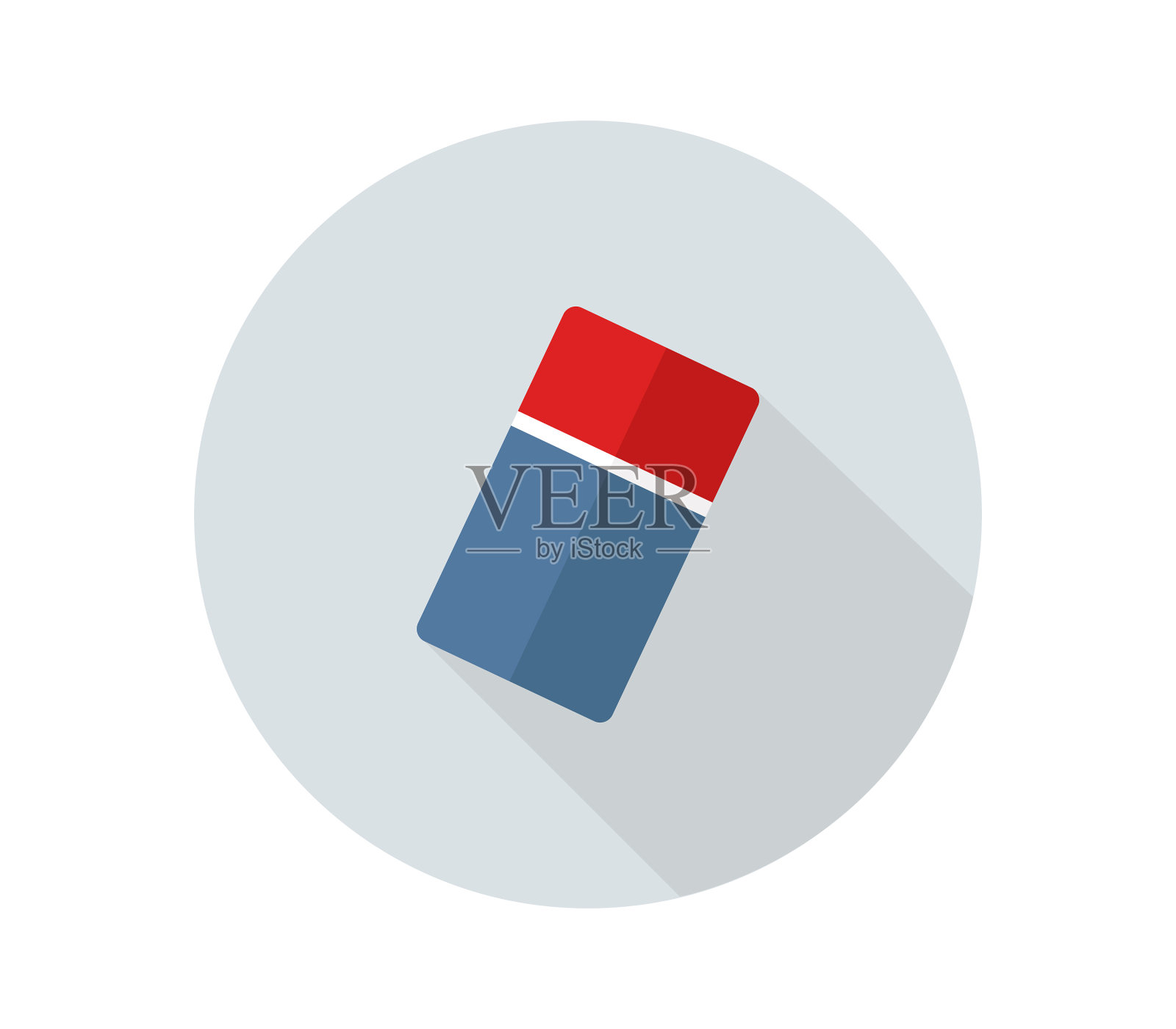 橡皮擦图标在白色背景图标素材