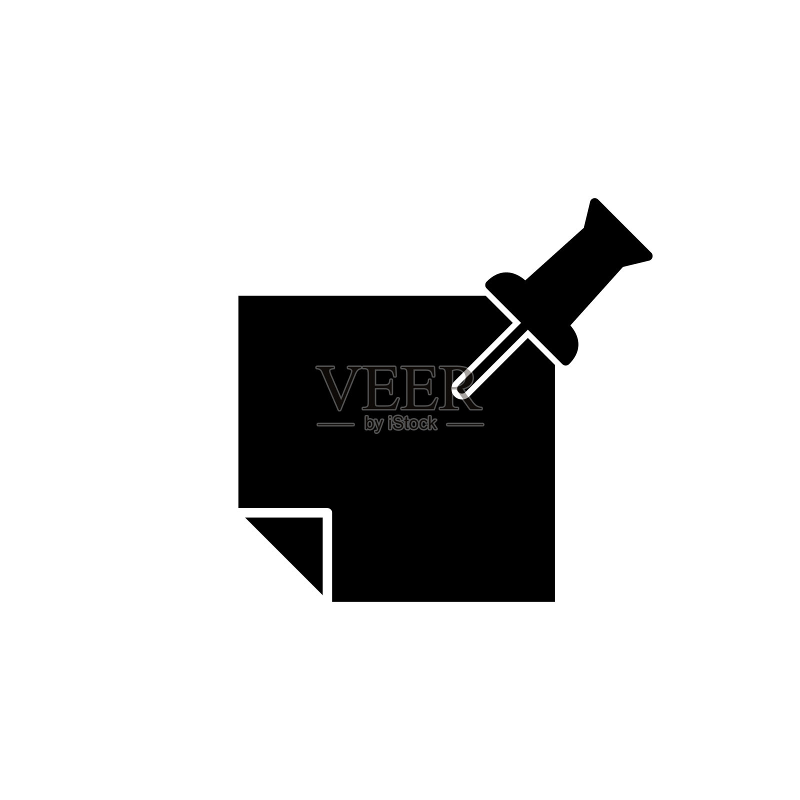 注意图标孤立在白色背景拍摄图标素材