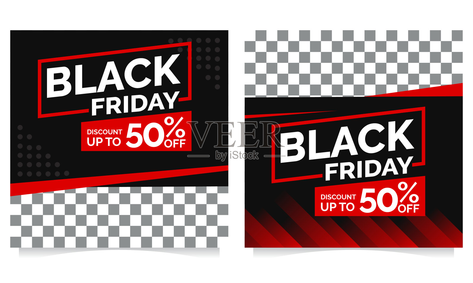 黑色星期五instagram或社交媒体帖子收集设计模板设计元素图片