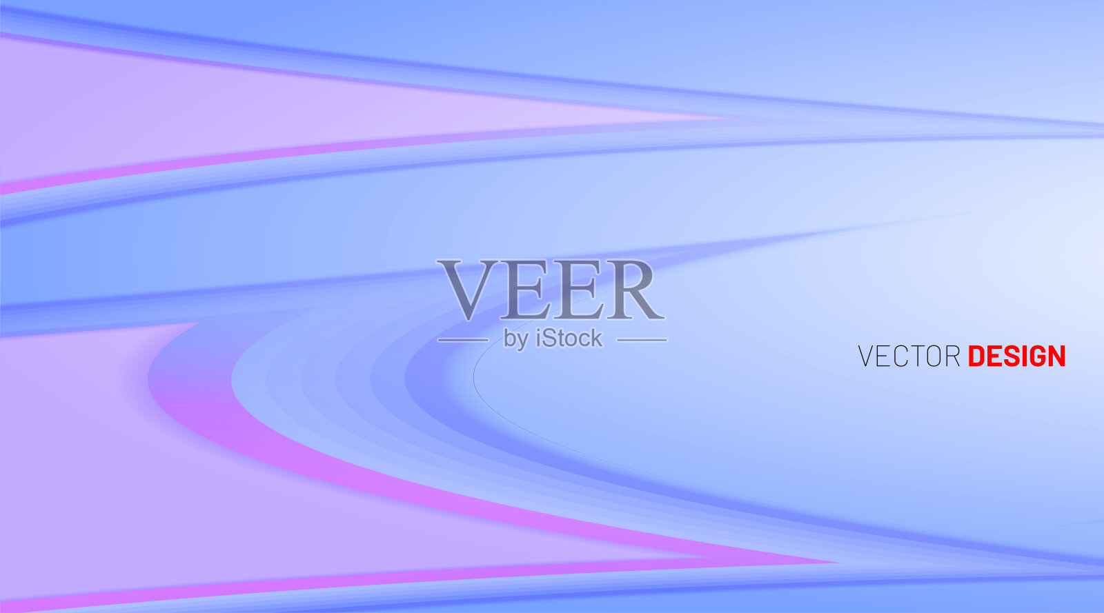 抽象的矢量背景与曲线和波。未来的概念。插画图片素材