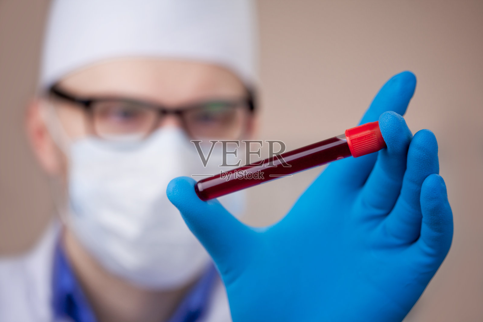 冠状病毒2019-nCoV血液样本。照片摄影图片