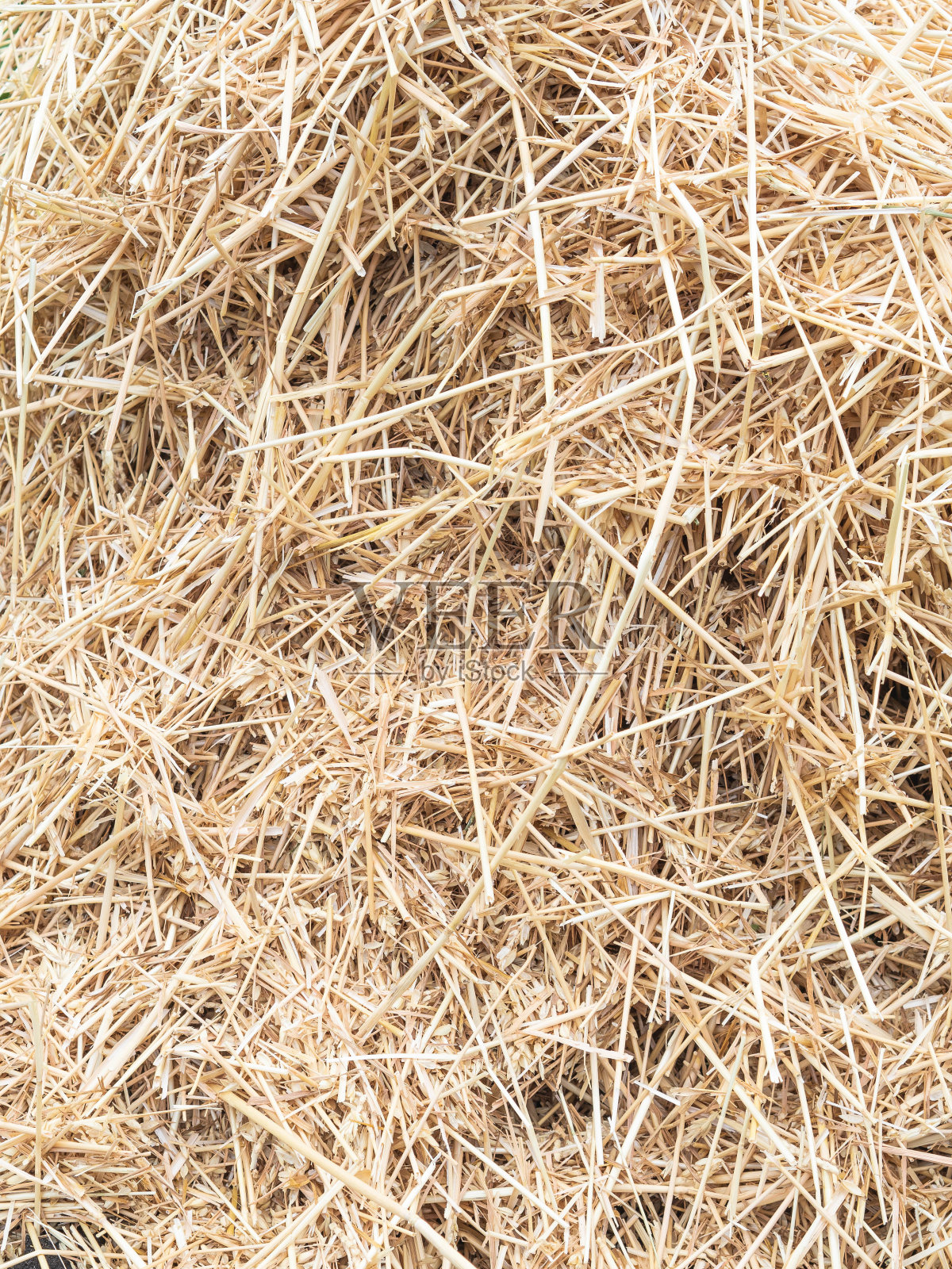 干草纹理。干草包被堆放在大堆里。农业中收获。干草的背景。照片摄影图片