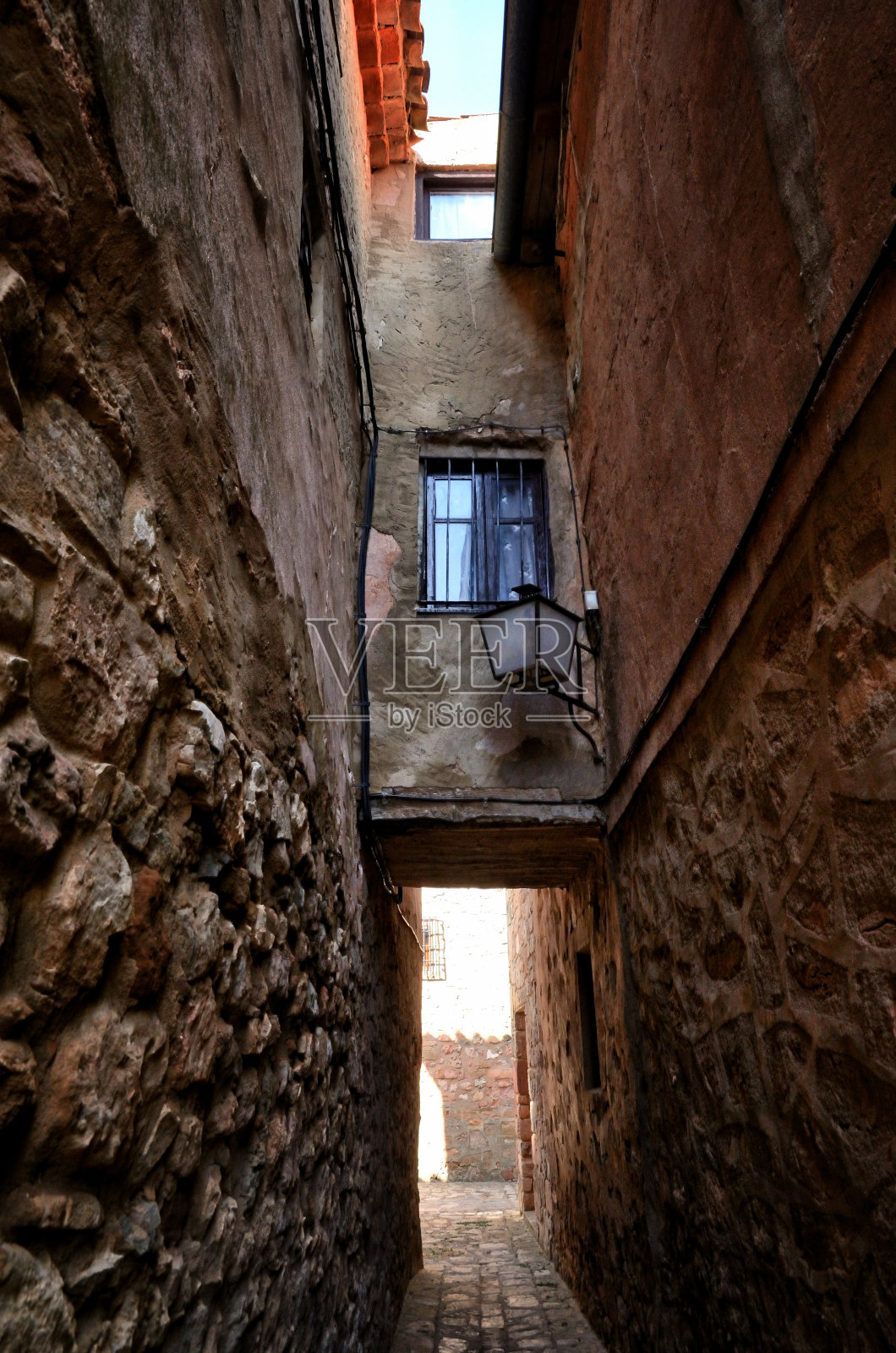 西班牙旅游胜地，梅迪纳塞利，历史悠久的小镇照片摄影图片