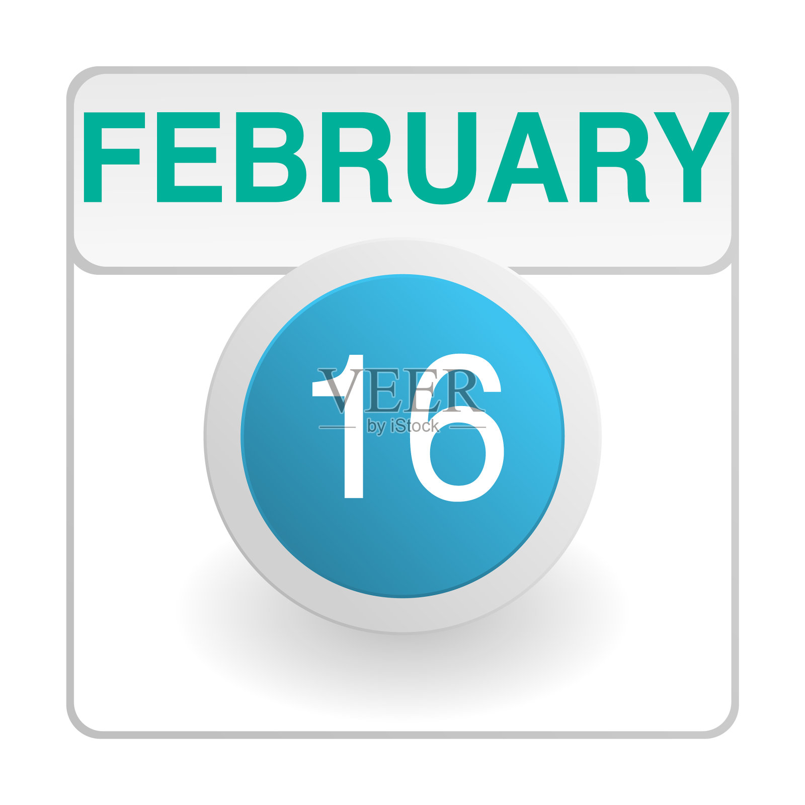 设计日历图标时尚风格的日常标志插画图片素材