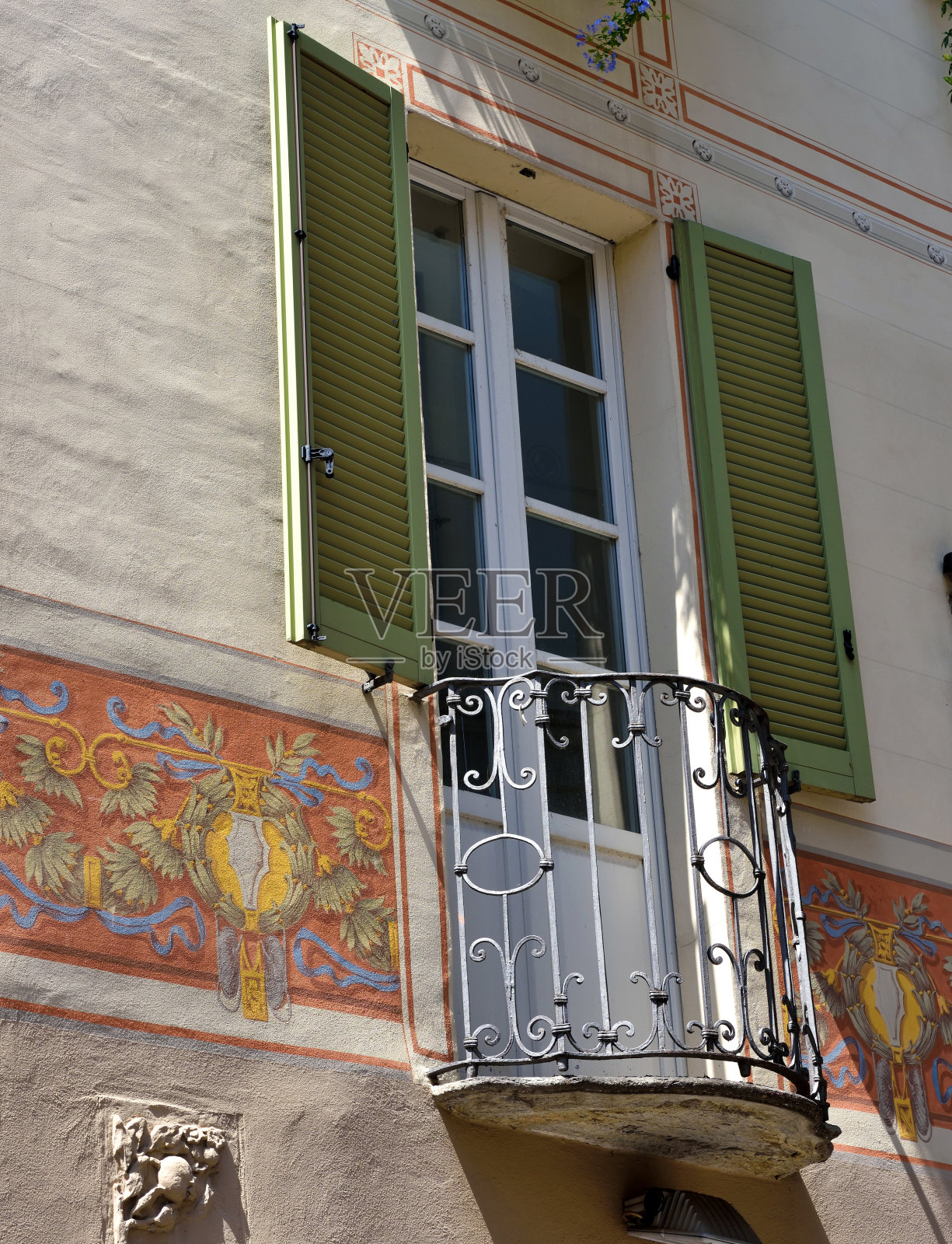 意大利科莫的历史中心照片摄影图片