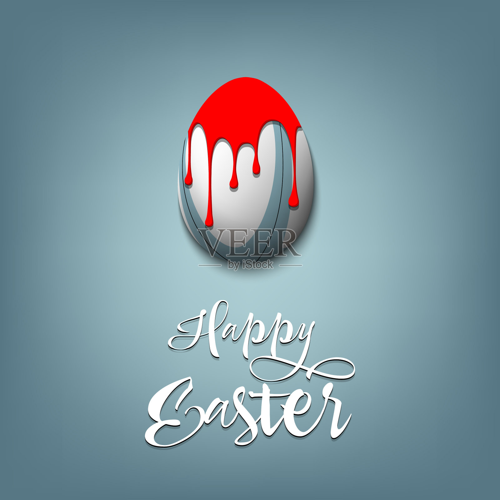 装饰成橄榄球形状的复活节彩蛋插画图片素材