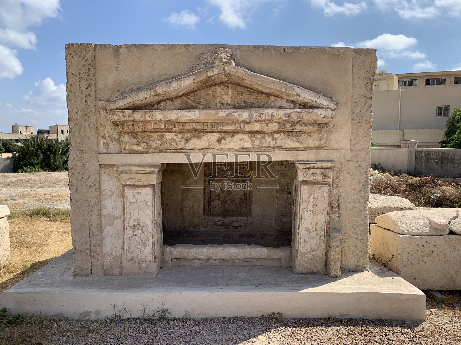 希腊墓照片摄影图片