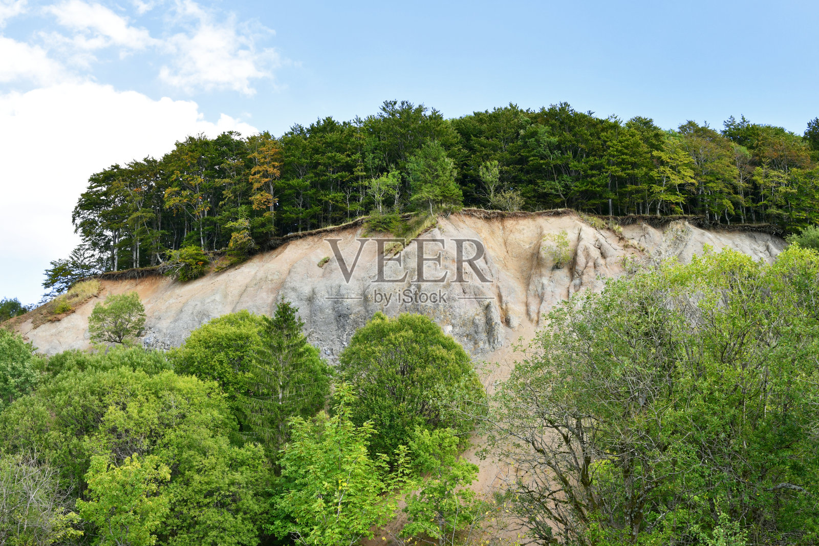恩普卡普，菲施巴赫附近的老采石场Rhön照片摄影图片