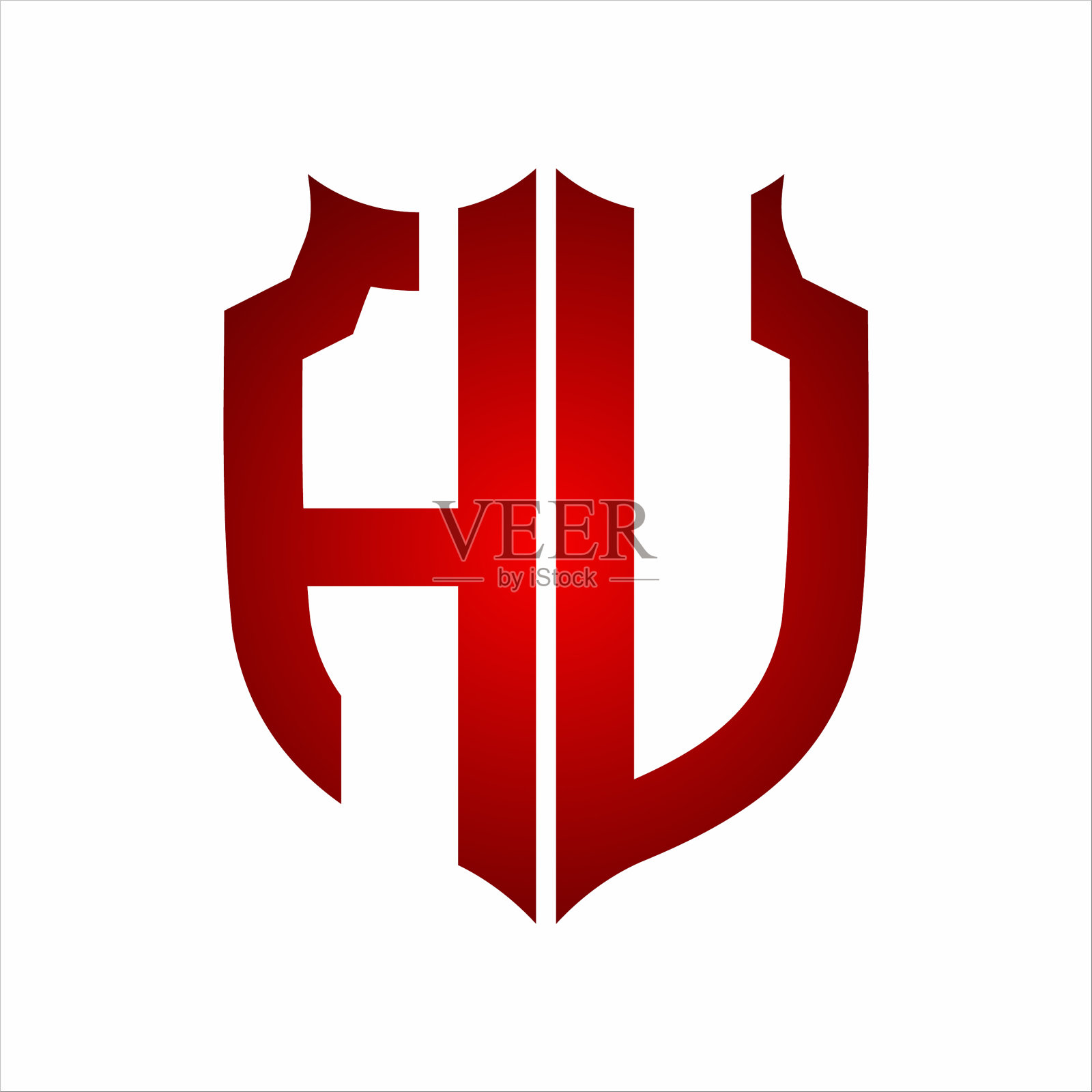 徽标盾徽风格的徽标设计模板插画图片素材