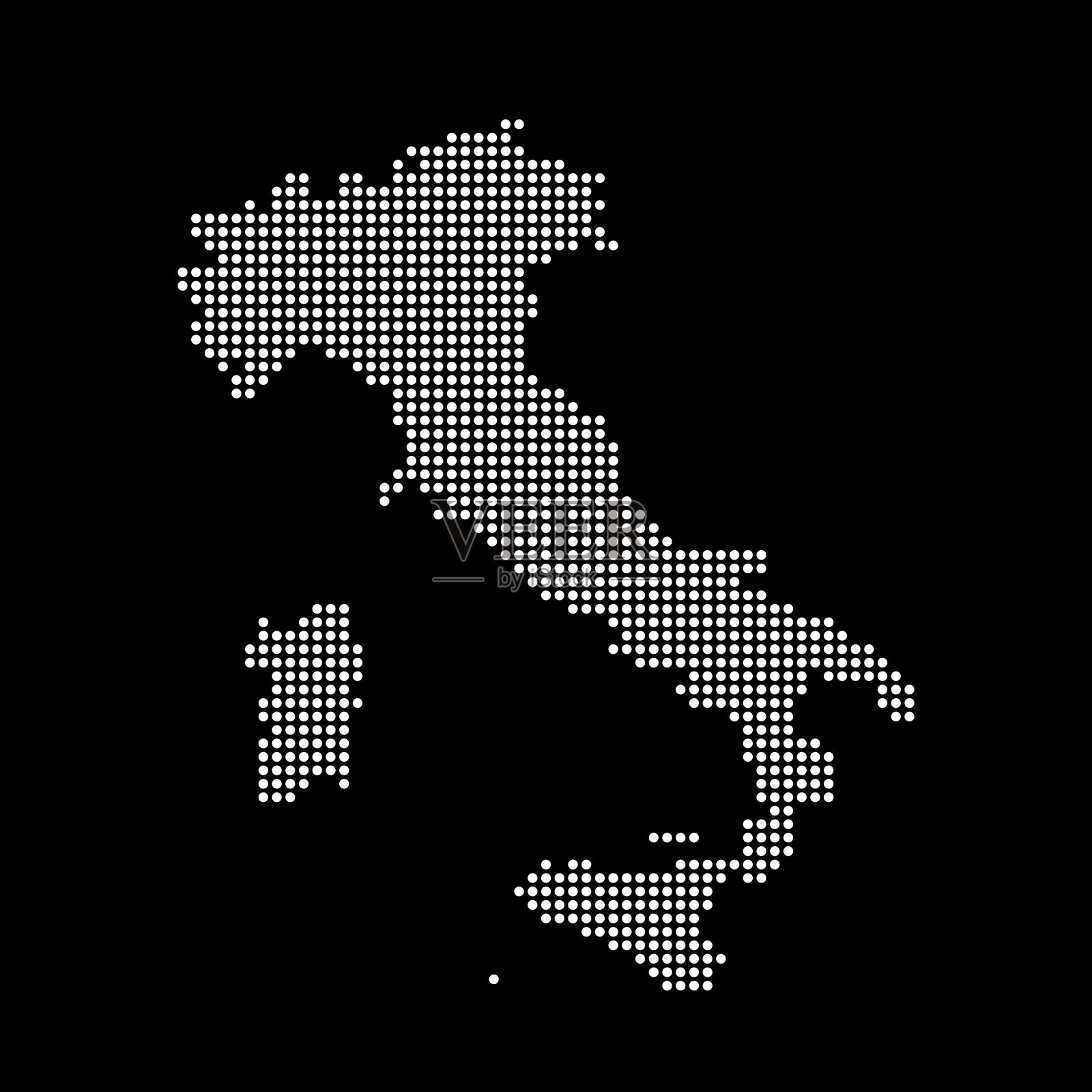 意大利的地图插画图片素材