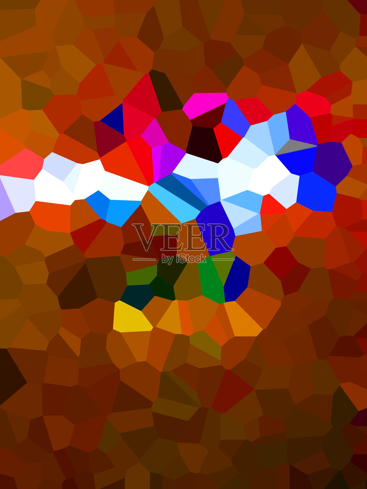 像素模式插图与各种明亮的颜色创建像素模式风格。插画图片素材