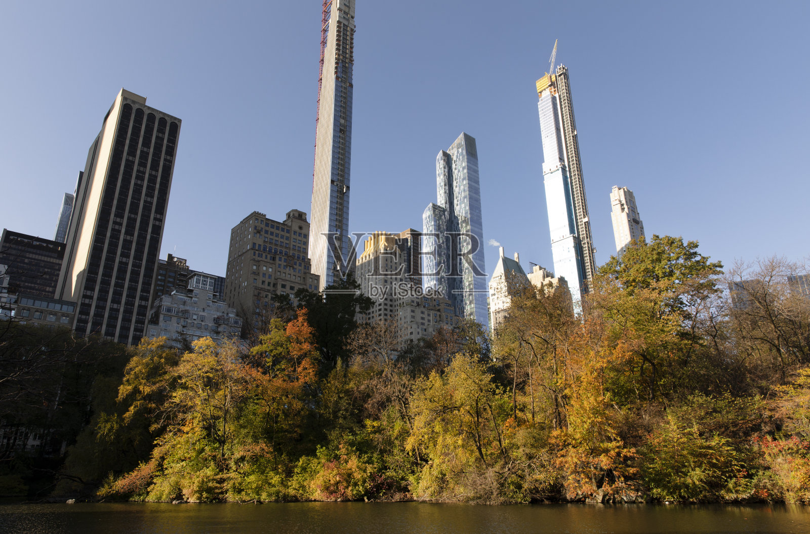 中央公园的秋天照片摄影图片