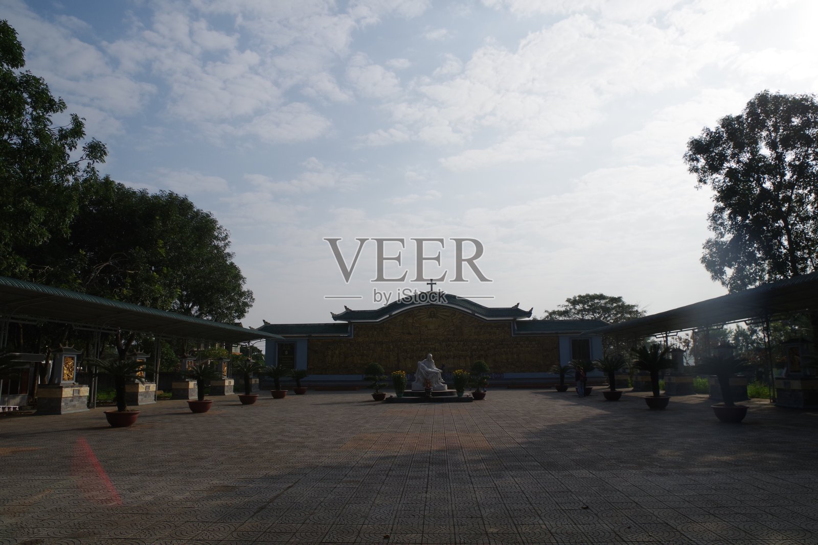 拉旺圣母朝圣中心照片摄影图片