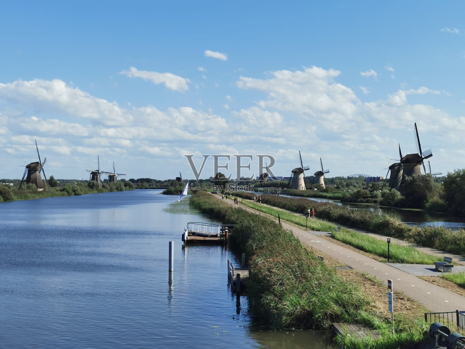 金德迪克的风车世界遗产照片摄影图片