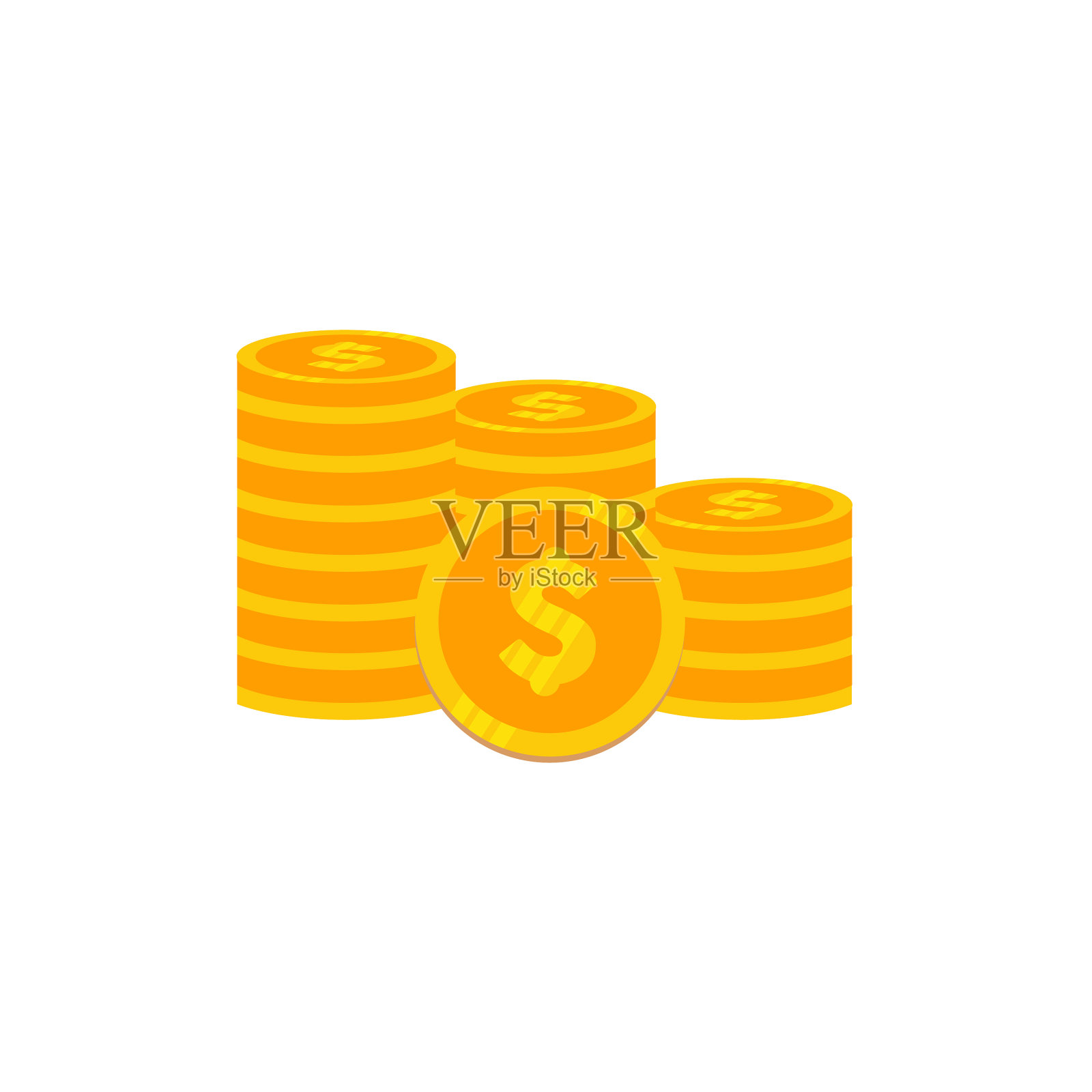 钱平面图标标志模板图标素材