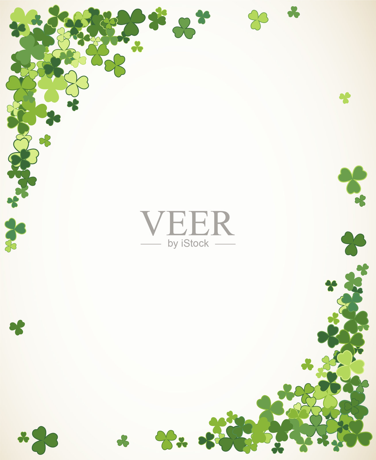 圣帕特里克日框架背景插画图片素材