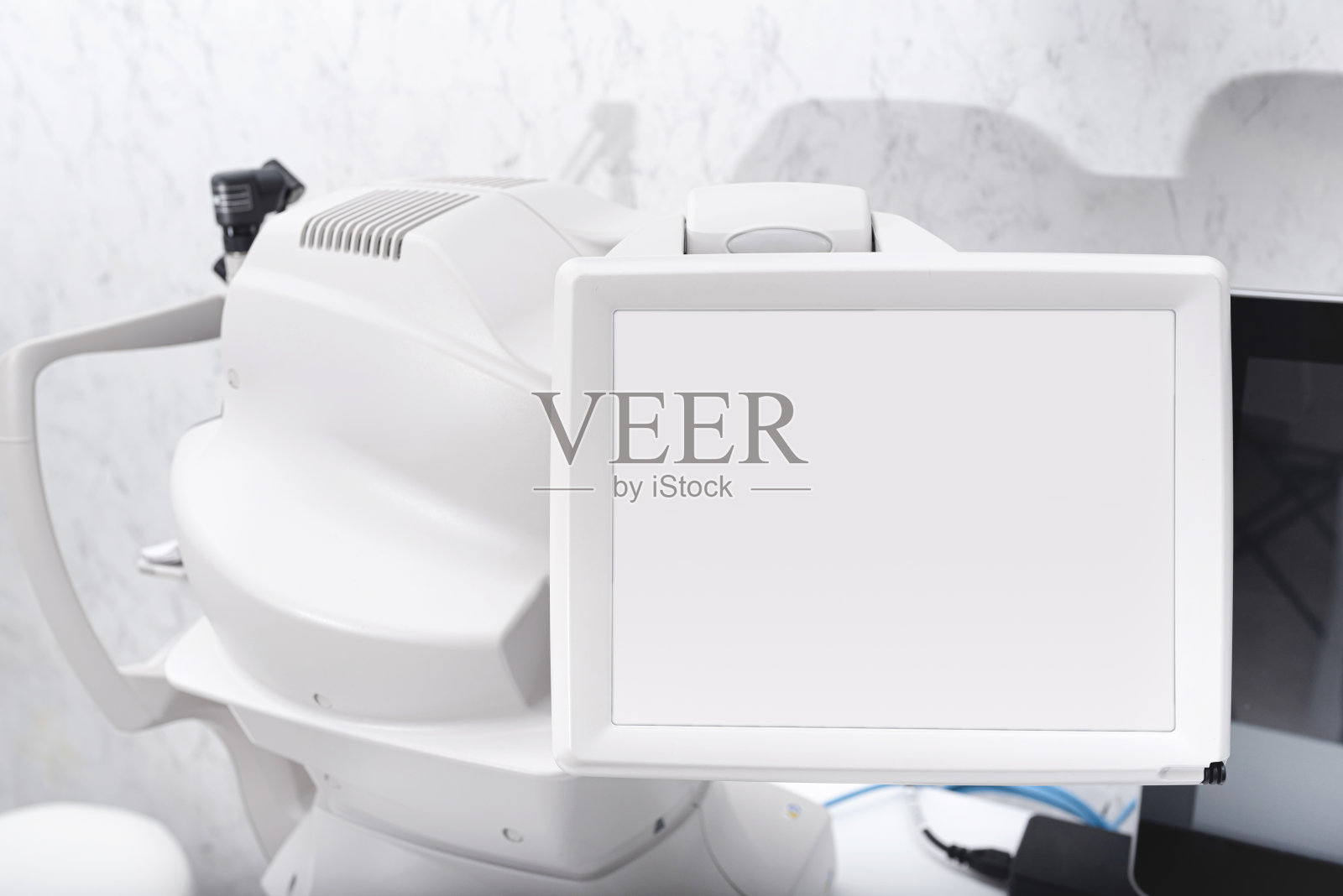 光学CT扫描。眼科诊所设备。诊断的愿景。光学相干层析成像照片摄影图片