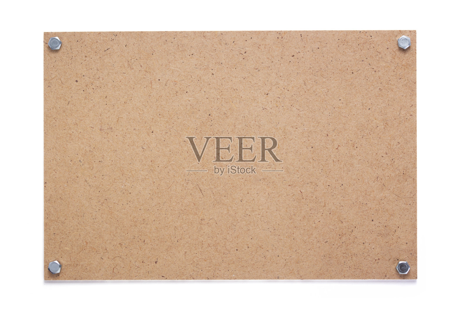 木制铭牌孤立在白色背景上照片摄影图片