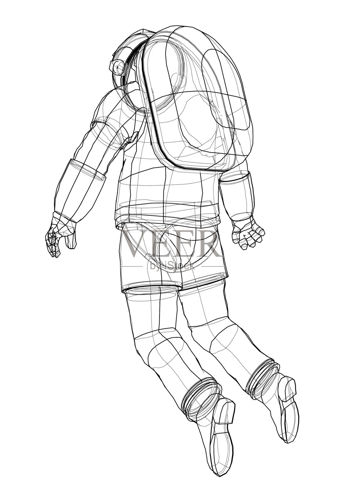 宇航员概念渲染3d设计元素图片