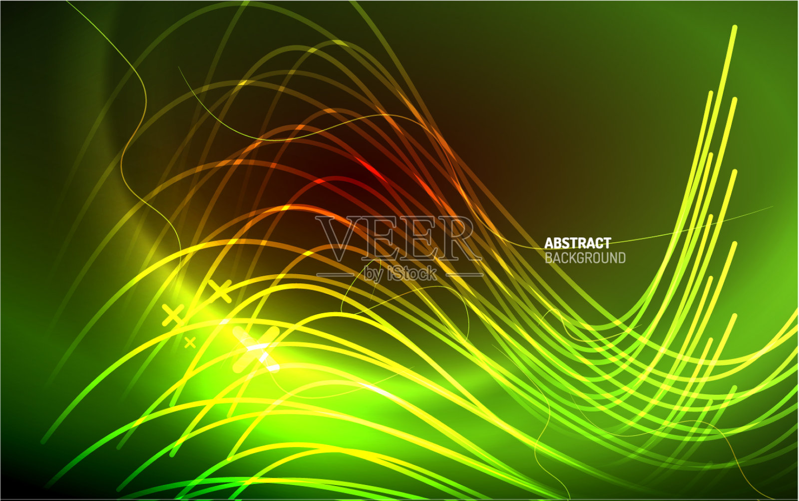 摘要背景-霓虹线设计插画图片素材