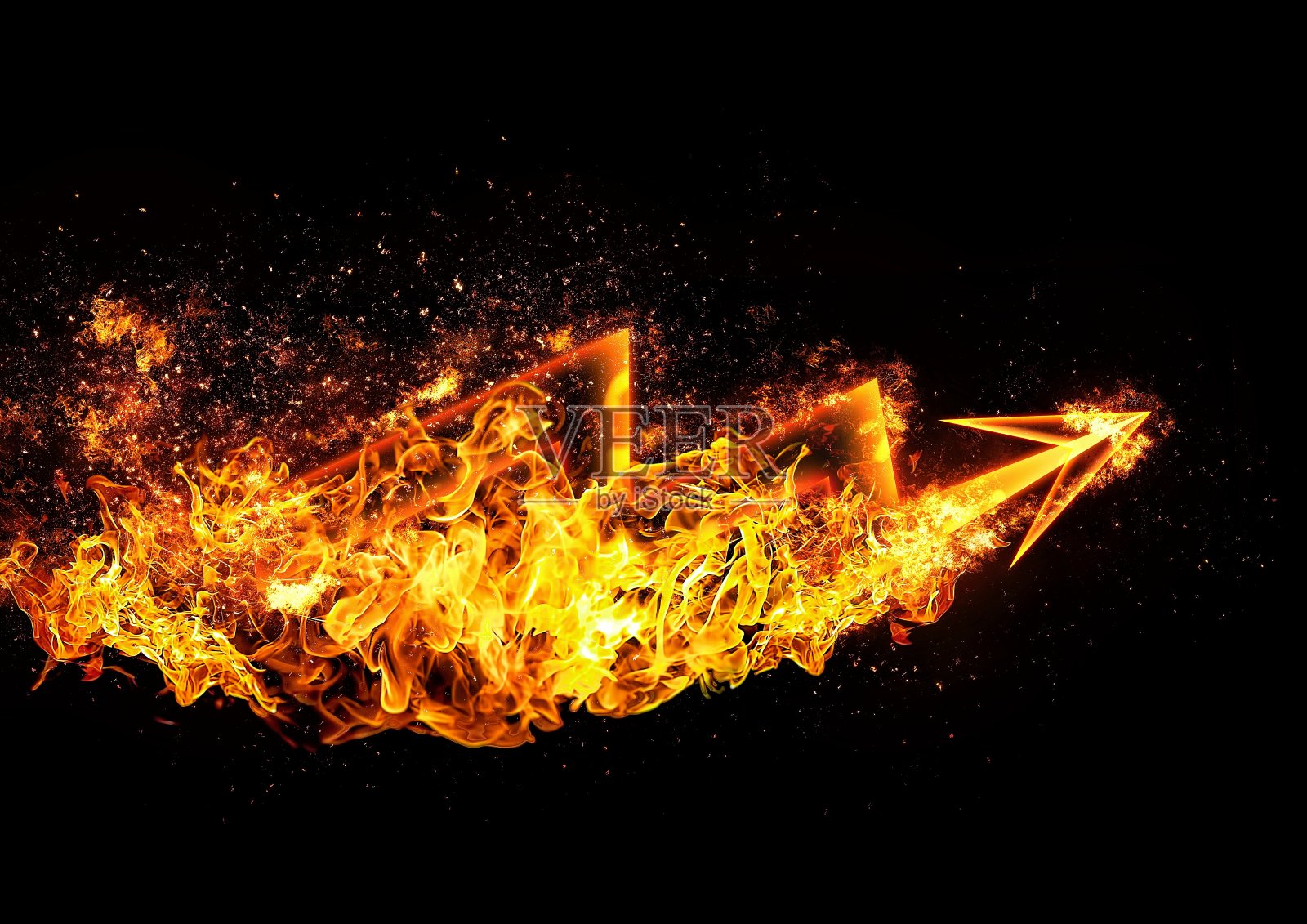 燃烧的火焰箭照片摄影图片