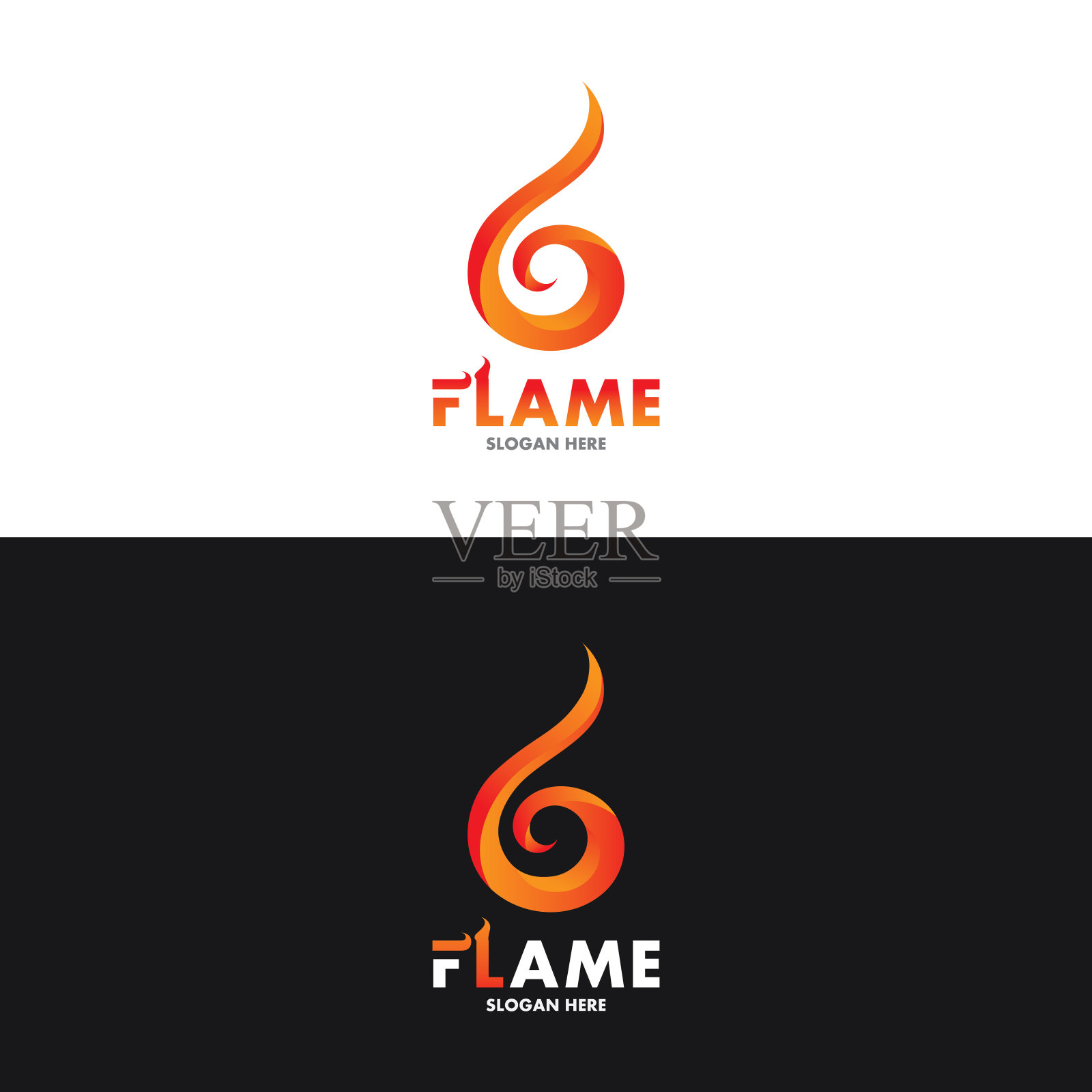 火焰火焰矢量插图设计模板设计元素图片