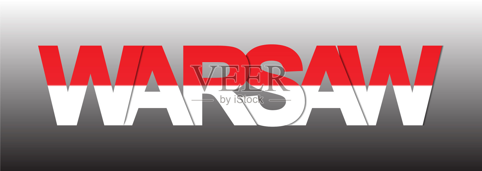 华沙名波兰首都插画图片素材