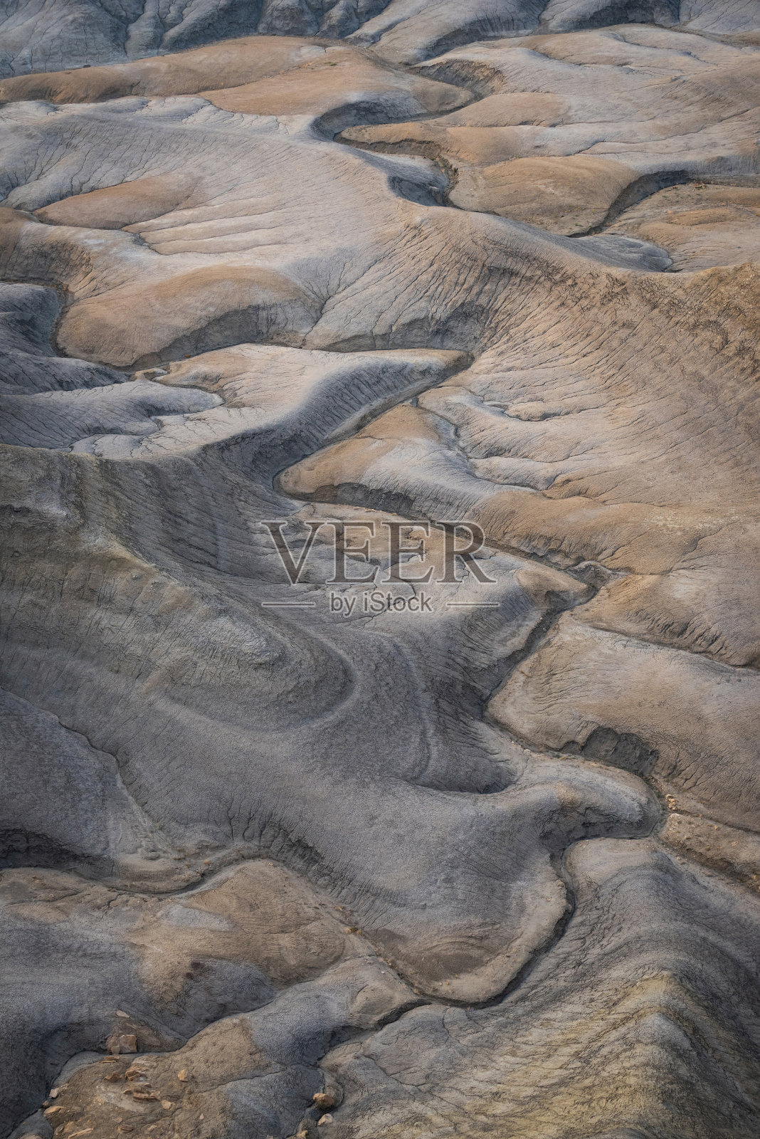 鸟瞰图侵蚀地形附近的月球表面俯瞰在犹他州照片摄影图片