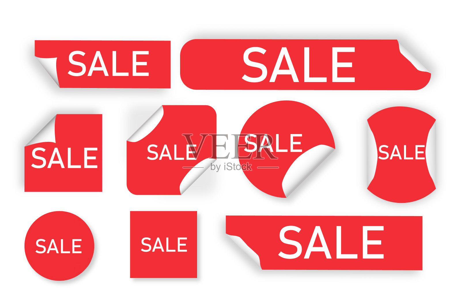 价格标签，红色横幅。最佳选择标签，矢量红色标签。3d标签和徽章。设计元素图片