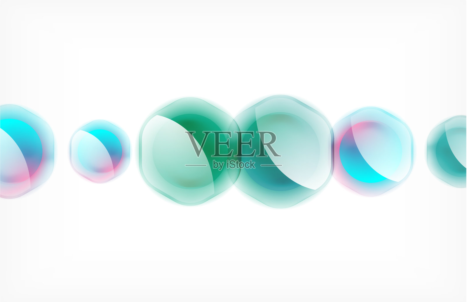 抽象背景-玻璃光泽透明插画图片素材