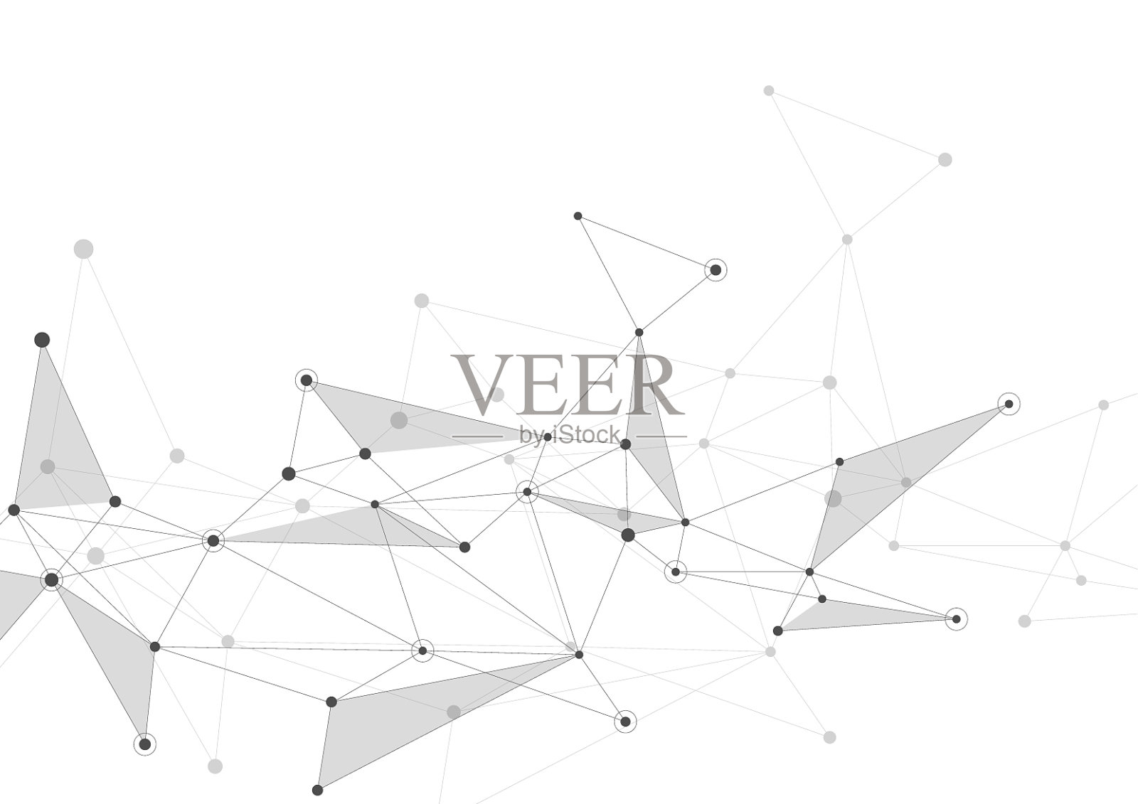 用线和点抽象连接背景插画图片素材