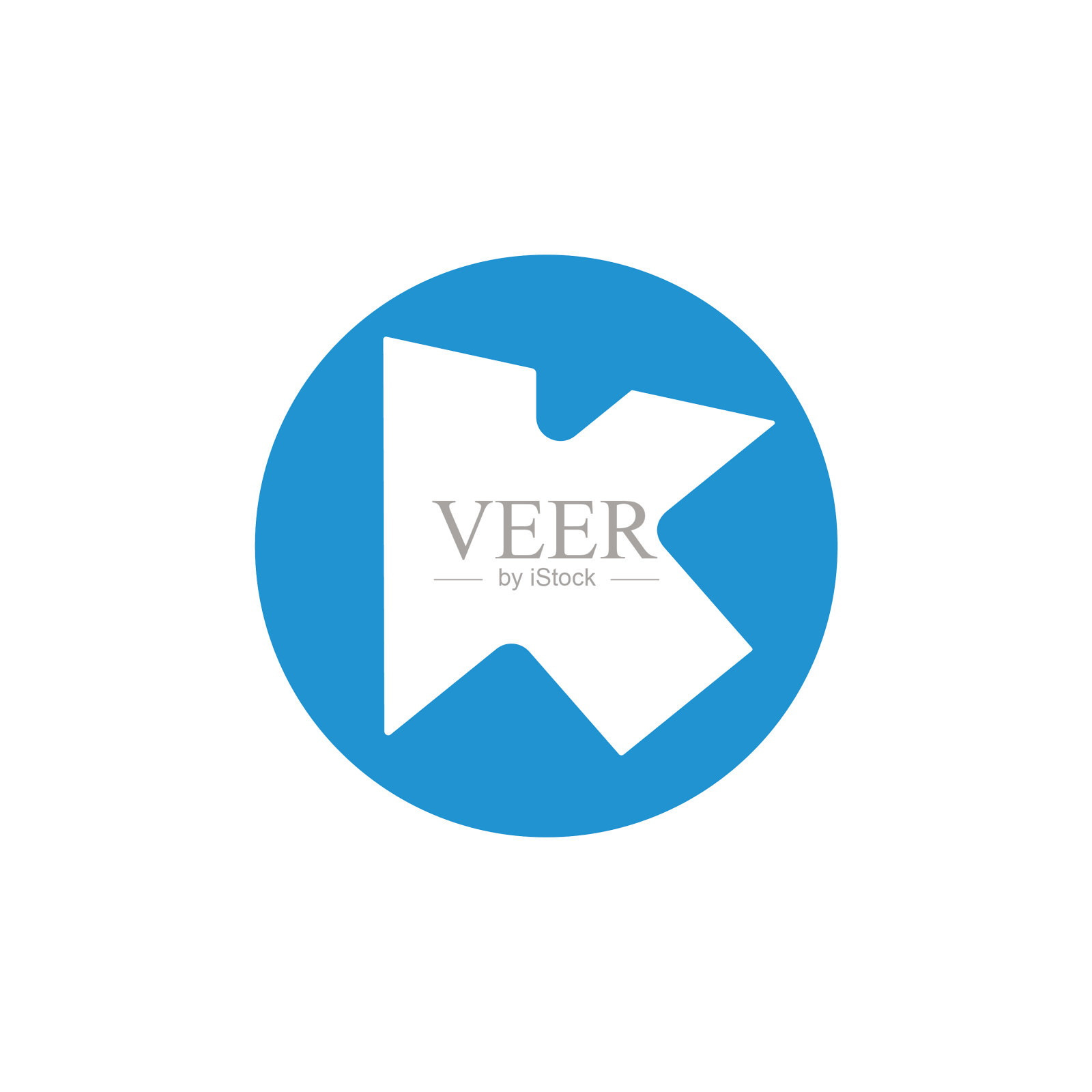 字母k点击箭头几何标志插画图片素材