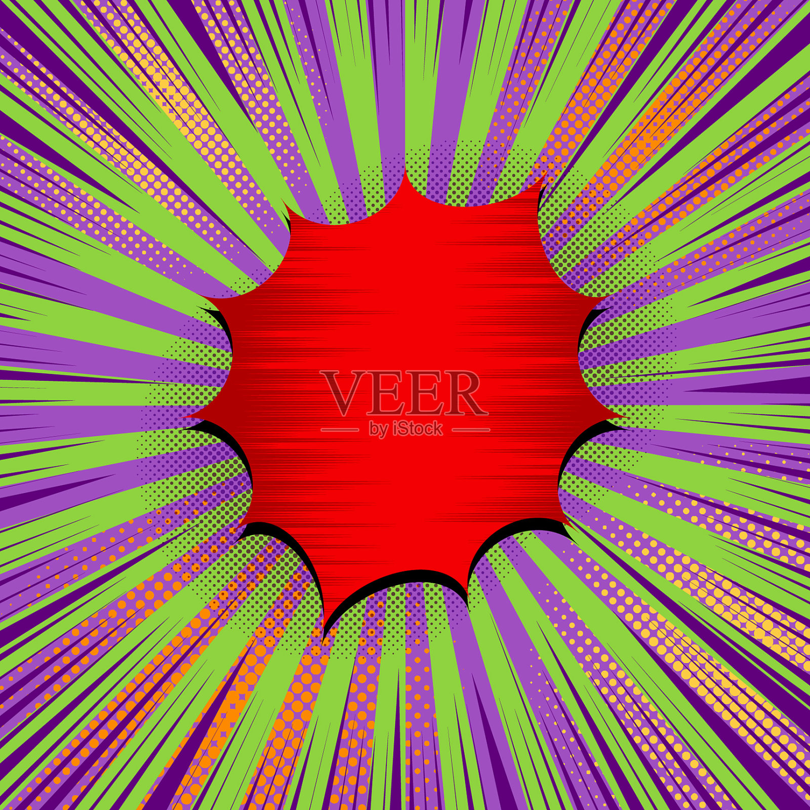 漫画页面爆炸性概念插画图片素材