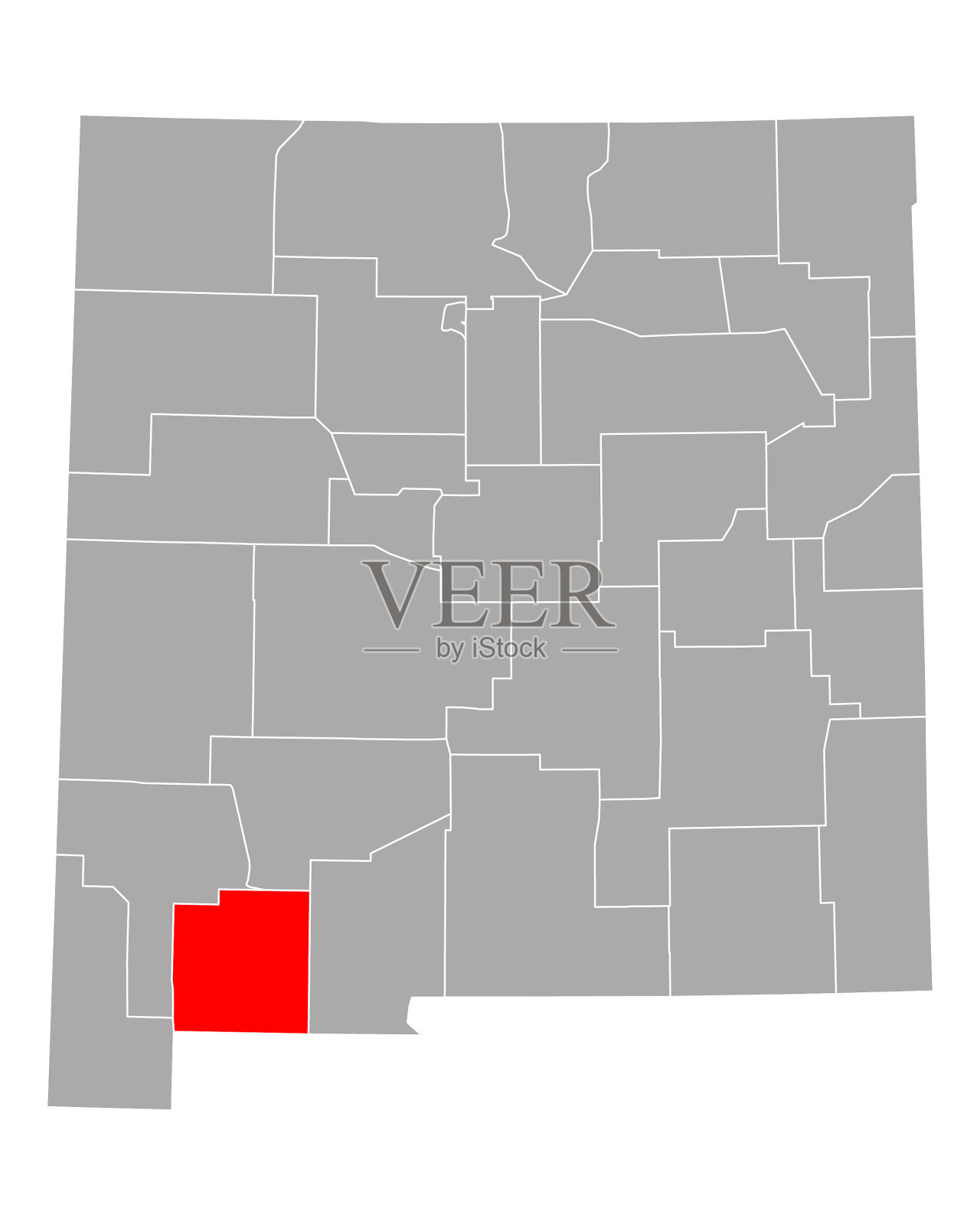 地图月亮在新墨西哥插画图片素材